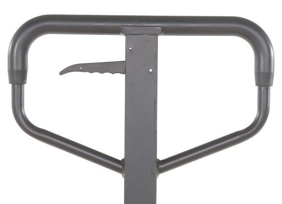 Vestil Steel Manual All-Terrain Pallet Truck Adjustable Width Forks 2,000 Lb. Capacity Yellow