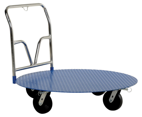 Vestil Steel Pallet Cart and Carousel 48 In. 2000 Lb. Capacity Blue