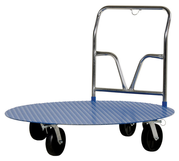 Vestil Steel Pallet Cart and Carousel 48 In. 2000 Lb. Capacity Blue