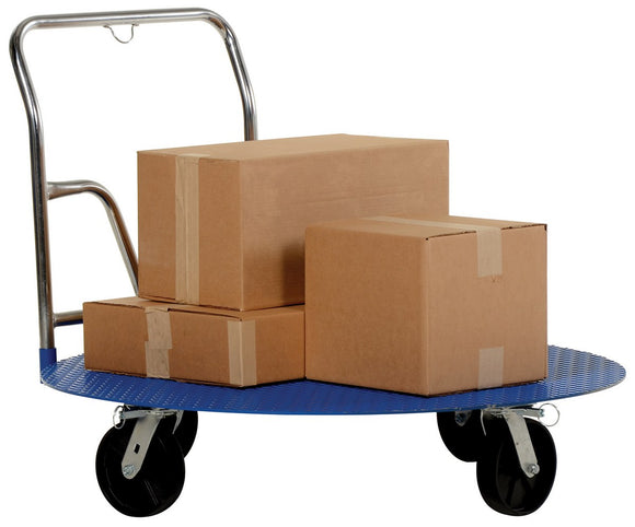 Vestil Steel Pallet Cart and Carousel 48 In. 2000 Lb. Capacity Blue
