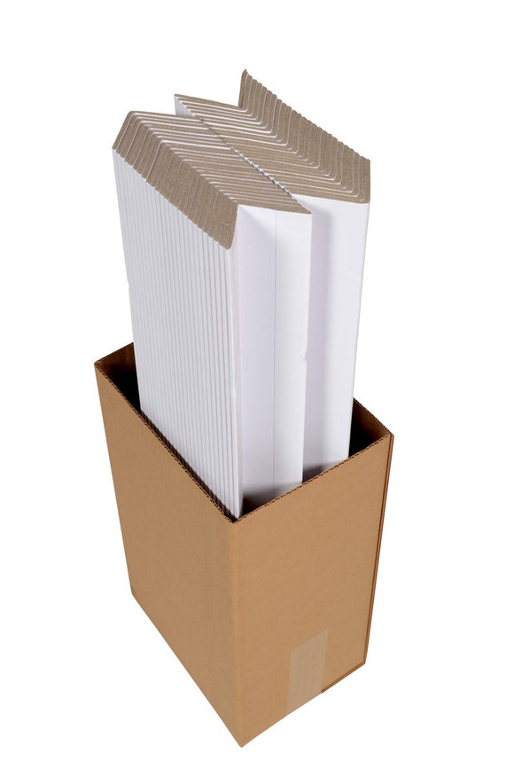 Vestil Cardboard Cargo Edge Protector 50 Pieces 36 In. White