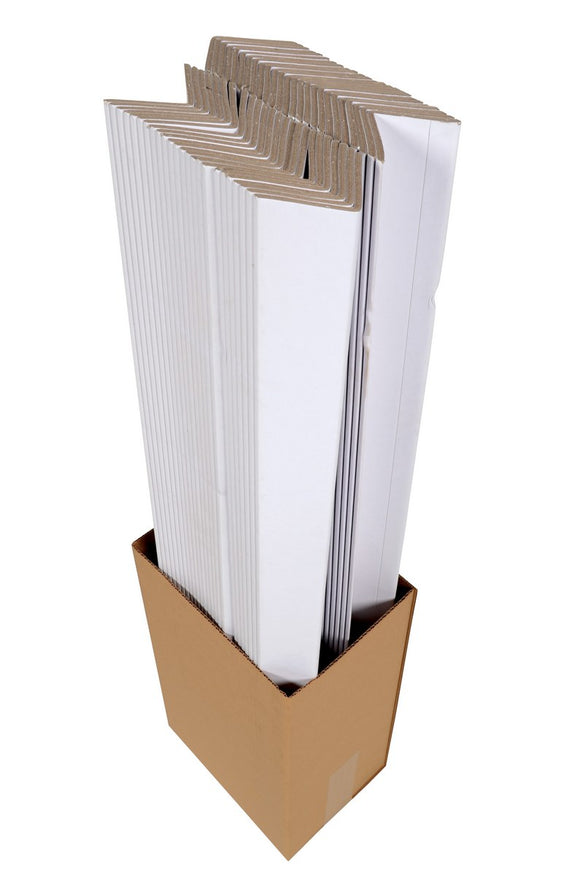 Vestil Cardboard Cargo Edge Protector 50 Pieces 48 In. White