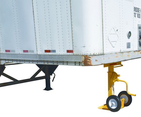 Vestil Steel Stabilizing Jack with Pneumatic Wheels 50000 Lb. Capacity Yellow