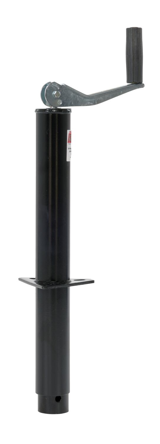Vestil Steel Top Crank Trailer Jack 5 In. x 9-3/4 In. x 26 In. 2000 Lb. Capacity Black