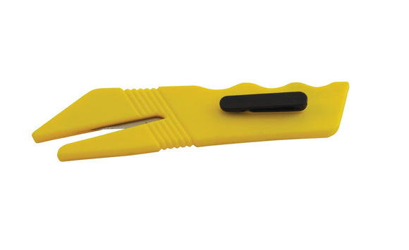 Vestil Plastic Double Ended Cutter 5-1/2 In. x 1/4 In. x 1-1/4 In. Yellow