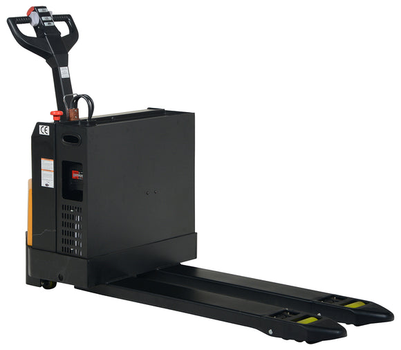 Vestil Steel Fully Powered Electric Pallet Truck 20 In. x 48 In. 4,500 Lb. Capacity Black