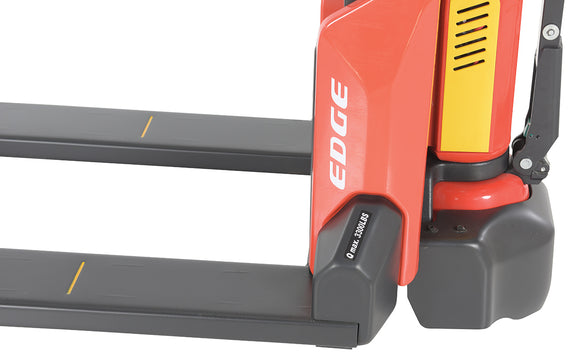 Vestil Steel Fully Powered Electric Pallet Truck 3,300 Lb. Capacity Blue / Black / Red