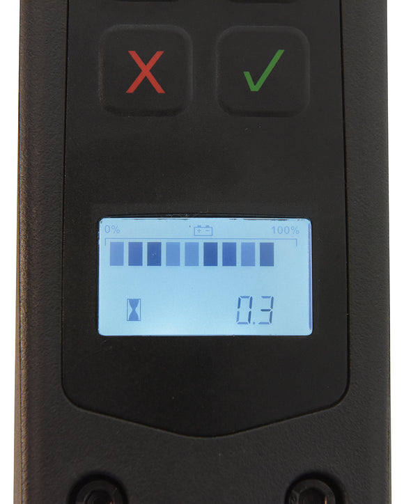 Vestil Steel Fully Powered Electric Pallet Truck 3,300 Lb. Capacity Blue / Black / Red