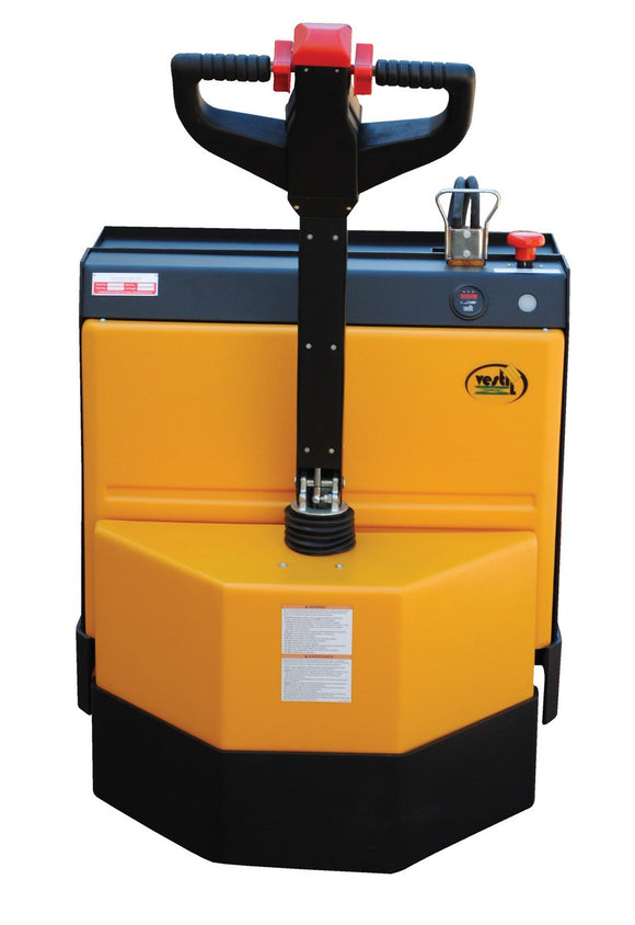 Vestil Steel Fully Powered Electric Pallet Truck with Lead Acid Batteries 27 In. Width 4500 Lb. Capacity Black