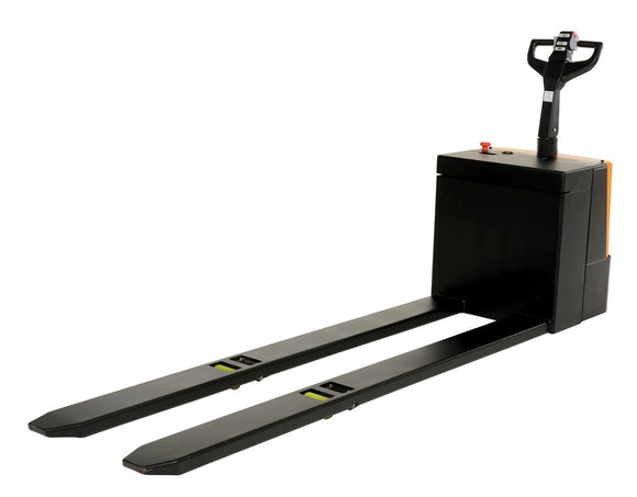 Vestil Steel Fully Powered Electric Pallet Truck with Lead Acid Batteries 27 In. Width 4500 Lb. Capacity Black