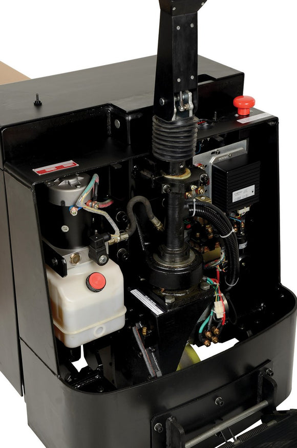 Vestil Steel Fully Powered Electric Pallet Truck with Lead Acid Batteries 27 In. Width 4500 Lb. Capacity Black