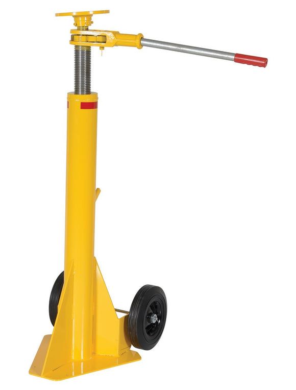 Vestil Steel Ratchet Trailer Stabilizing Jack 50,000 Lb. Lifting Capacity Yellow