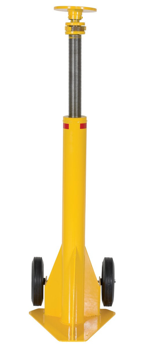 Vestil Steel Ratchet Trailer Stabilizing Jack 50,000 Lb. Lifting Capacity Yellow