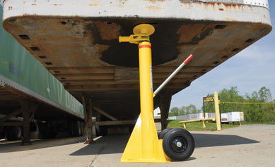 Vestil Steel Ratchet Trailer Stabilizing Jack 50,000 Lb. Lifting Capacity Yellow