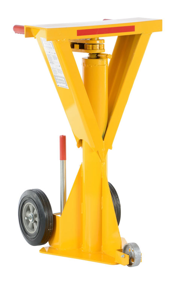 Vestil Steel Beam Trailer Stabilizing Ratchet Jack 27-7/16 In. x 23-7/8 In. x 41 In. 50,000 Lb. Capacity Yellow