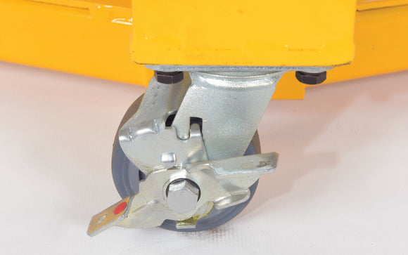 Vestil Steel Low Platform Scale 24 In. x 36 In. 800 Lb. Capacity Yellow/Black