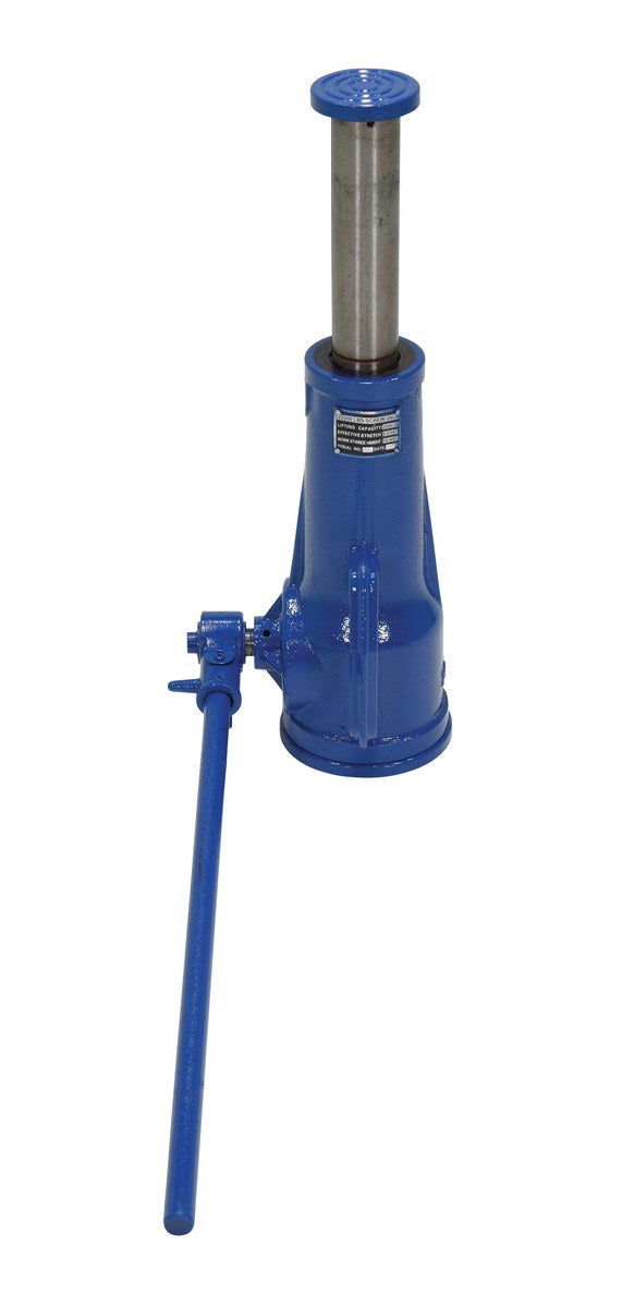 Vestil Steel Mechanical Screw Jack 6-7/8 In. x 6-1/8 In. x 25-1/16 In. 20,000 Lb. Capacity Blue