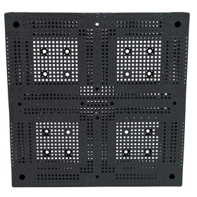 Vestil High Density Polyethylene Standard Rackable Pallet/Skid 47-1/4 In. x 47-1/4 In. x 6 In. 22,000 Lb. Floor Capacity Black - 0