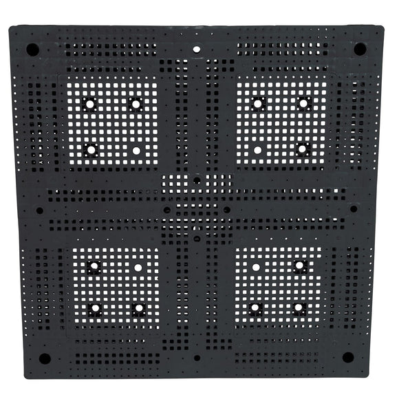 Vestil High Density Polyethylene Standard Rackable Pallet/Skid 47-1/4 In. x 47-1/4 In. x 6 In. 22,000 Lb. Floor Capacity Black