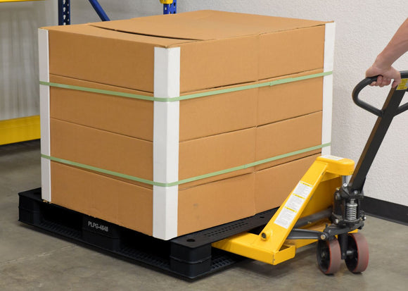 Vestil High Density Polyethylene Standard Rackable Pallet/Skid 47-1/4 In. x 47-1/4 In. x 6 In. 22,000 Lb. Floor Capacity Black