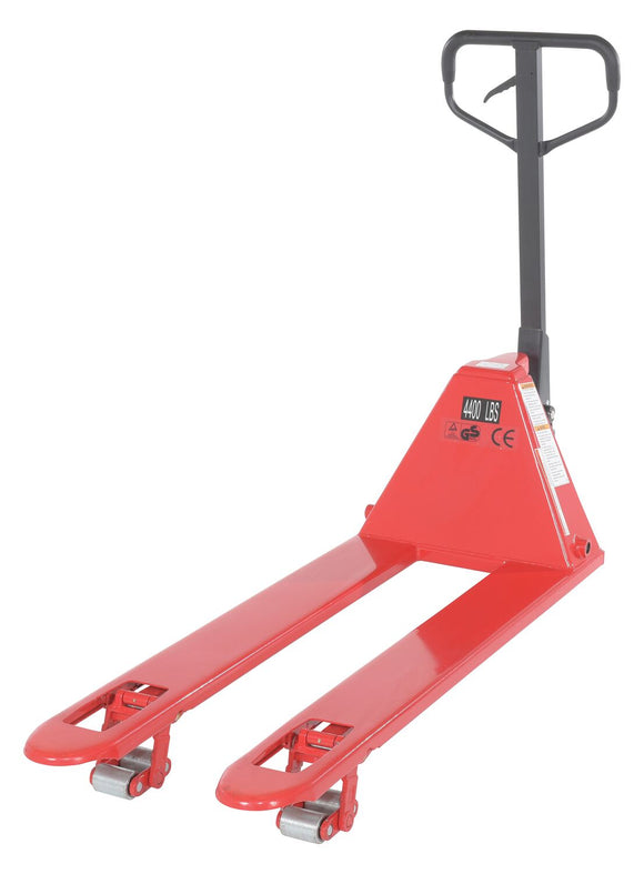 Vestil Low Profile Steel Pallet Jacks 4000 Lb Capacity Red