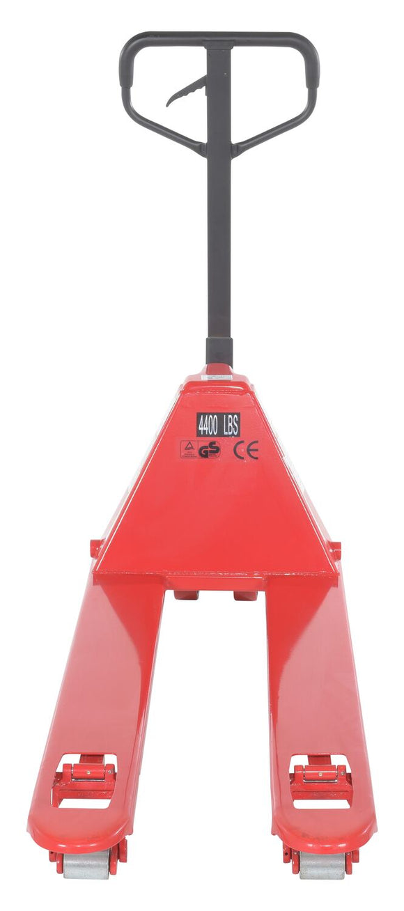 Vestil Low Profile Steel Pallet Jacks 4000 Lb Capacity Red
