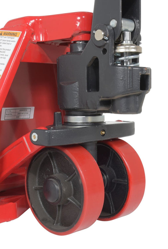 Vestil Low Profile Steel Pallet Jacks 4000 Lb Capacity Red
