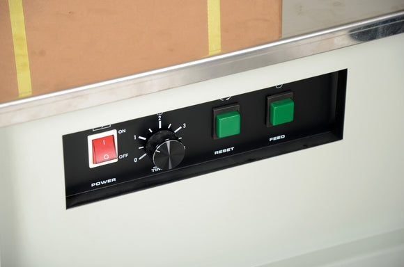 Vestil Steel Semi-Automatic Strapping Machine 23 In. x 35-1/2 In. x 30 In. Cream