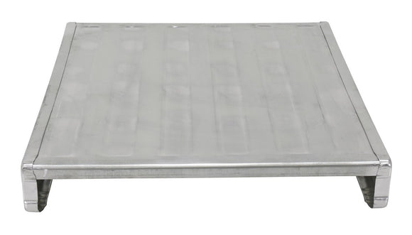Vestil Galvanized Steel Solid Deck Pallet 39-1/2 In. x 47 In. x 5-7/8 In. 4,000 Lb. Floor Capacity Gray