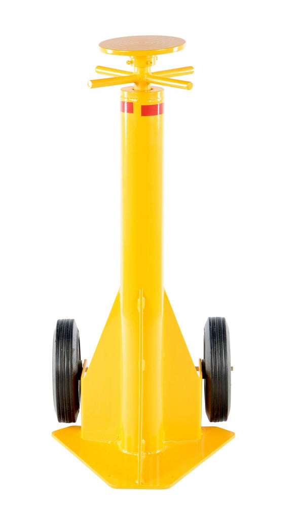 Vestil Steel Trailer Stabilizing Spin Top Jack 26-5/8 In. x 17-5/8 In. x 39-1/2 In. 40,000 Lb. Capacity Yellow
