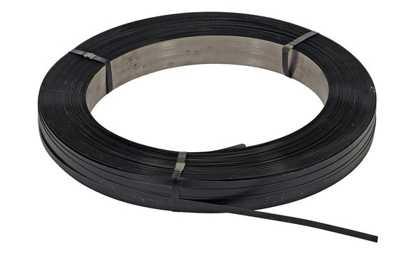 Vestil Steel Strapping 1/2 In. 2,940 Ft. 22-1/4 In. x 22-1/4 In. x 3-1/3 In. Black