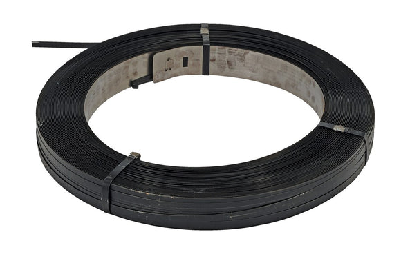 Vestil Steel Strapping 1/2 In. 2,940 Ft. 22-1/4 In. x 22-1/4 In. x 3-1/3 In. Black