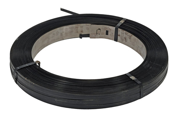 Vestil Steel Strapping 1/2 In. 2,940 Ft. 22-1/4 In. x 22-1/4 In. x 3-1/3 In. Black