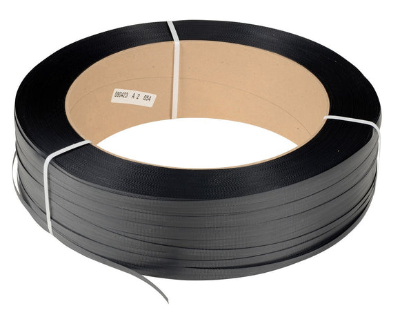 Vestil Polypropylene Strapping 1/2 In. Width 9,000 Ft. 16 In. x 6 In. Core Black