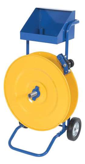 Vestil Steel Heavy Duty Strapping Cart 22-5/16 In. x 25 In. x 41-5/16 In. Blue / Yellow