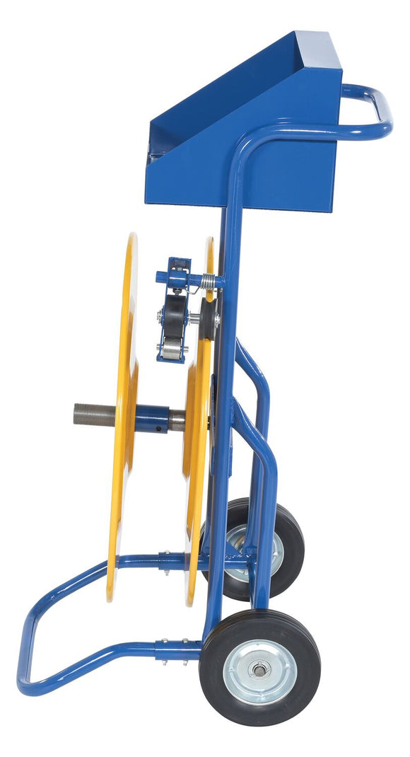 Vestil Steel Heavy Duty Strapping Cart 22-5/16 In. x 25 In. x 41-5/16 In. Blue / Yellow