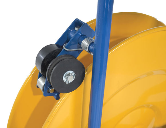 Vestil Steel Heavy Duty Strapping Cart 22-5/16 In. x 25 In. x 41-5/16 In. Blue / Yellow
