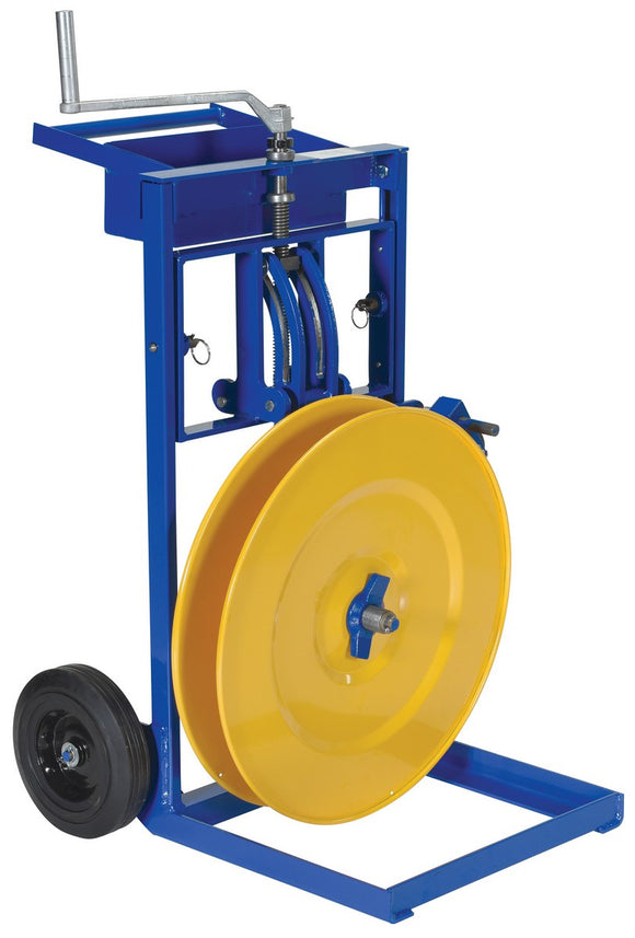Vestil Steel Vertical & Horizontal Strapping Cart Blue