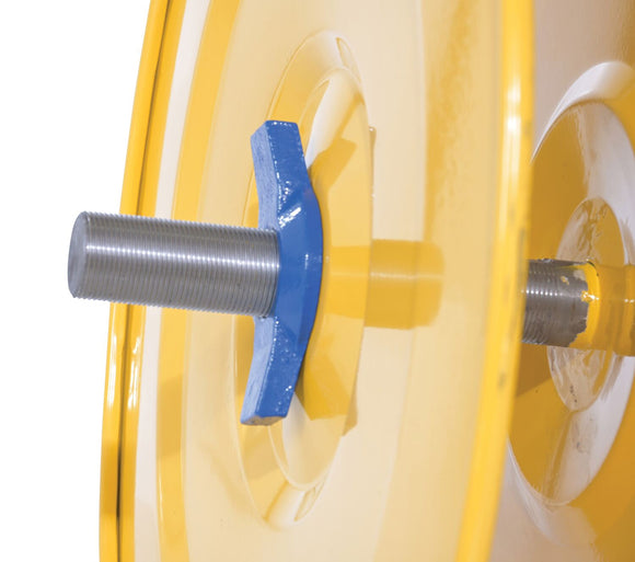 Vestil Steel Wall Mounted Strapping Cart Yellow