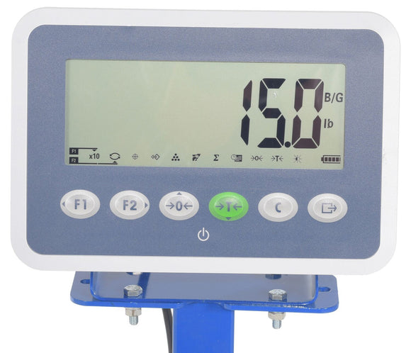 Vestil Steel Low Profile Floor Scale 4,000 Lb. Capacity Black