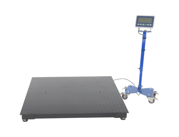 Vestil Steel Low Profile Floor Scale 4,000 Lb. Capacity Black