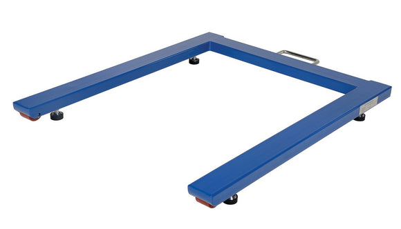 Vestil Steel Heavy-Duty U Shape Platform Scale 6,000 Lb. Capacity Blue