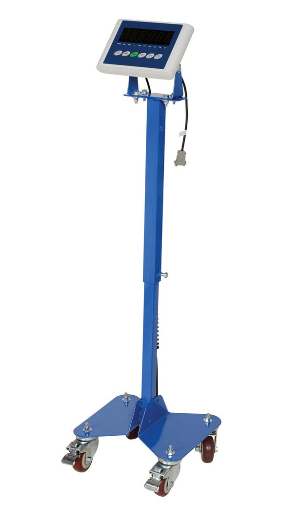 Vestil Steel Heavy-Duty U Shape Platform Scale 6,000 Lb. Capacity Blue