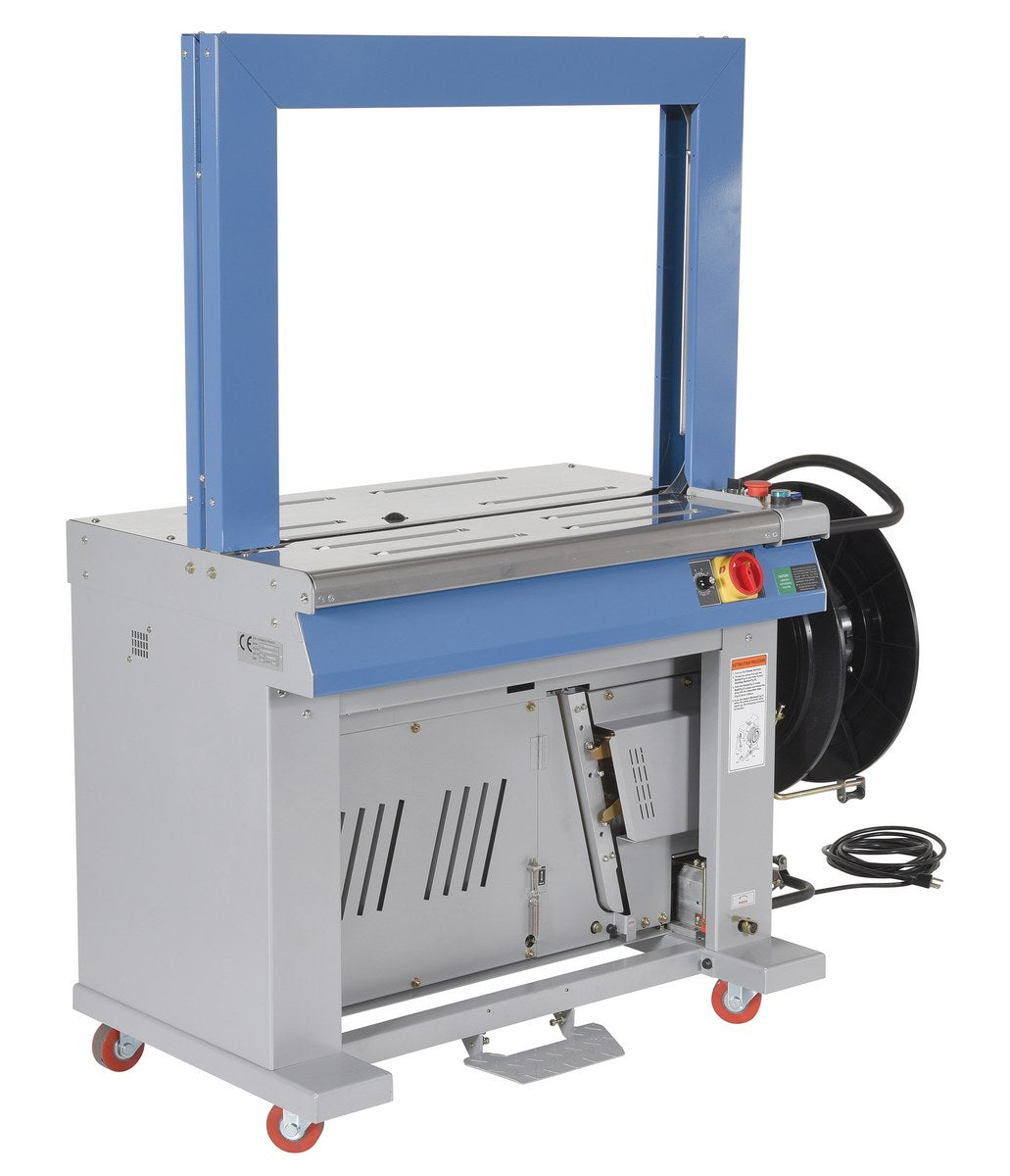 Vestil Steel Automatic High Speed Strapping Machine 23-1/8 In. x 48-3/8 In. x 58 In. Gray