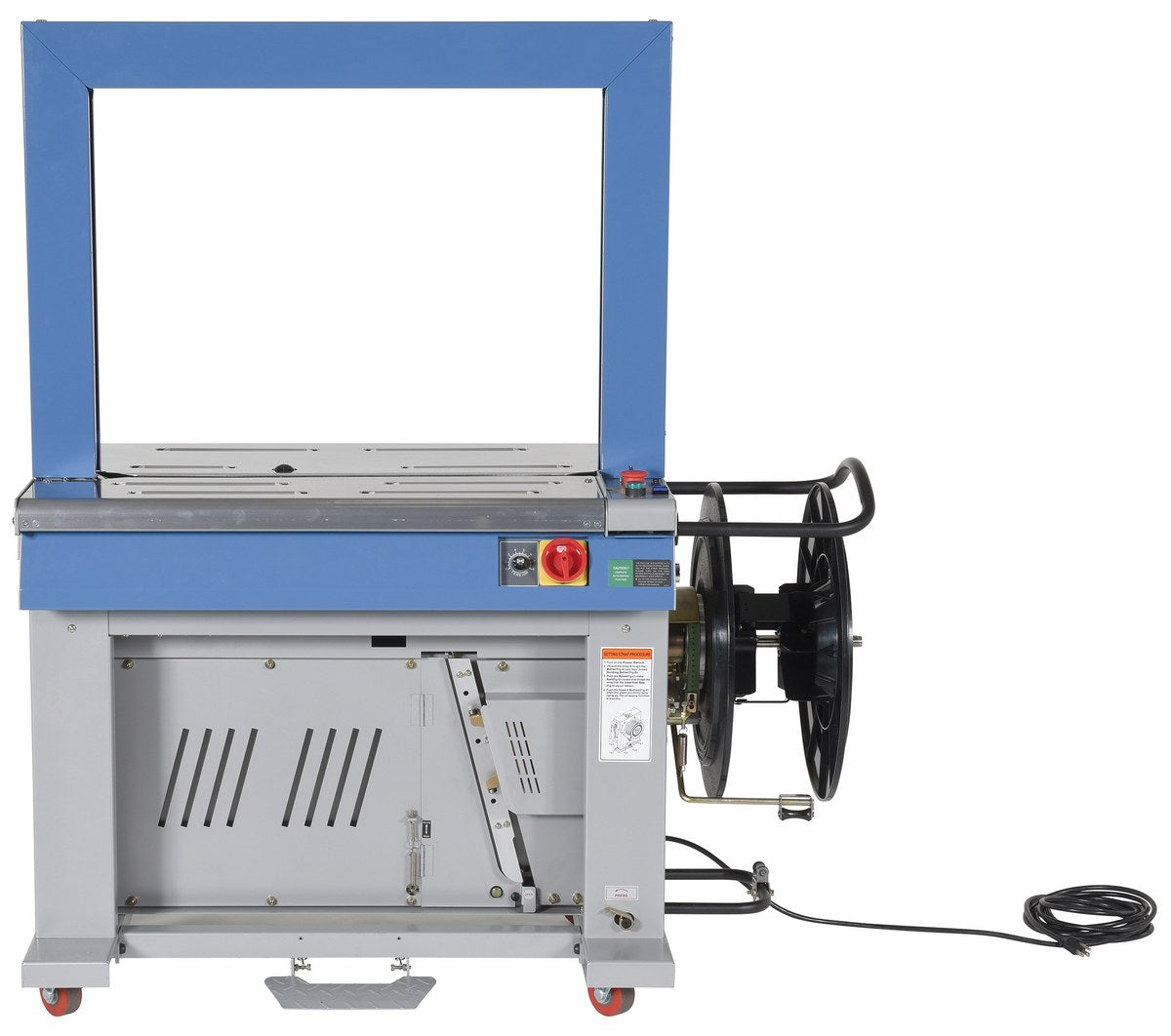 Vestil Steel Automatic High Speed Strapping Machine 23-1/8 In. x 48-3/8 In. x 58 In. Gray