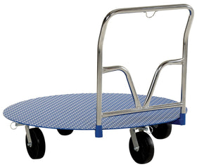 Vestil Steel Pallet Cart and Carousel 48 In. 2000 Lb. Capacity Blue