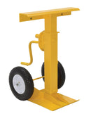 Vestil Steel Stabilizing Jack with Solid Foam Wheels 50000 Lb. Capacity Yellow-6