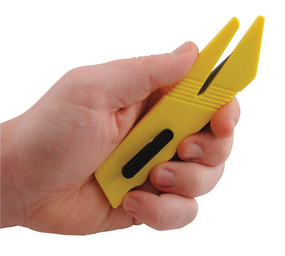 Vestil Plastic Double Ended Cutter 5-1/2 In. x 1/4 In. x 1-1/4 In. Yellow