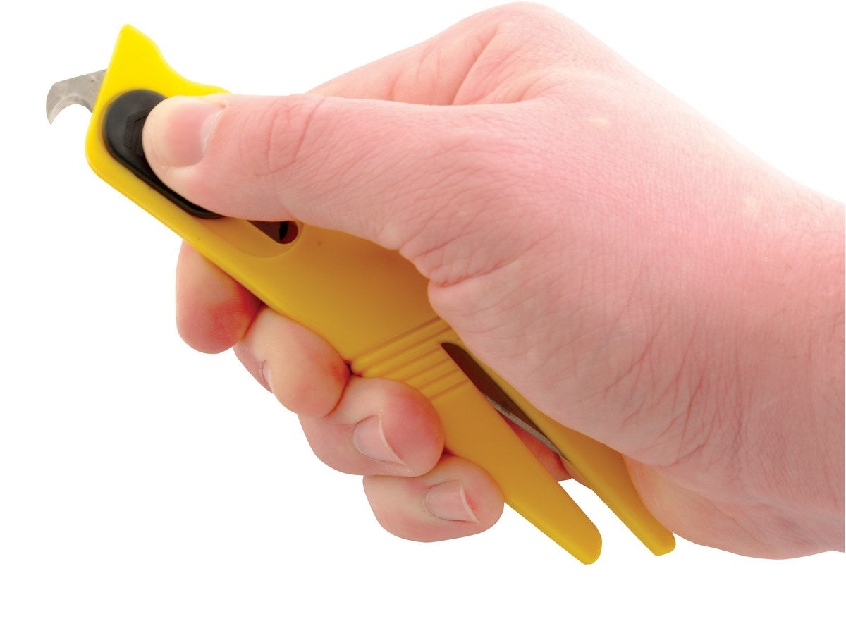 Vestil Plastic Double Ended Cutter 5-1/2 In. x 1/4 In. x 1-1/4 In. Yellow