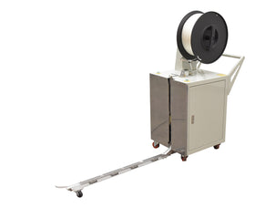 Vestil Steel Semi Automatic Pallet Probe Strapping Machine 23 In. x 31-1/2 In. x 55 In. 175 Lb. Maximum Tension White - 0